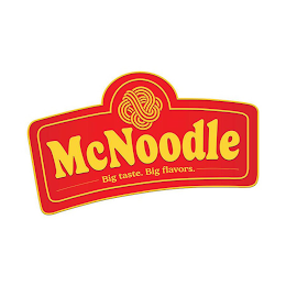 MCNOODLE BIG TASTE. BIG FLAVORS logo