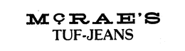 MCRAE'S TUF-JEANS logo