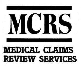 MCRS MEDICAL CLAIMS REVIEW SERVICES logo