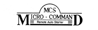 MCS MICRO - COMMAND REMOTE AUTO STARTER logo