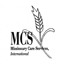 MCS MISSIONARY CARE SERVICES, INTERNATIONAL logo