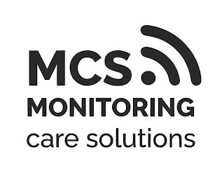 MCS MONITORING CARE SOLUTIONS logo