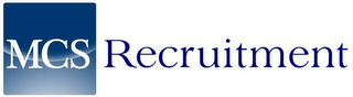 MCS RECRUITMENT logo