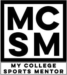 MCSM MY COLLEGE SPORTS MENTOR logo
