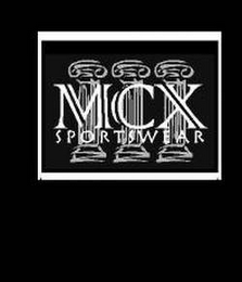 MCX SPORTSWEAR logo