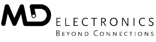 MD ELECTRONICS BEYOND CONNECTIONS logo