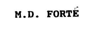 M.D. FORTE logo