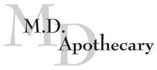 MD M.D. APOTHECARY logo