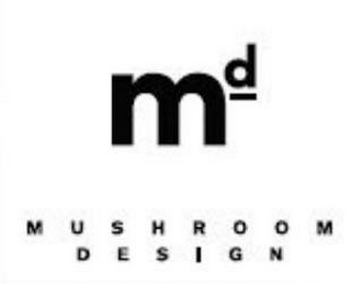MD MUSHROOM DESIGN logo
