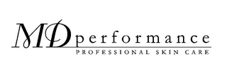 MD PERFORMANCE PROFESSIONAL SKIN CARE logo