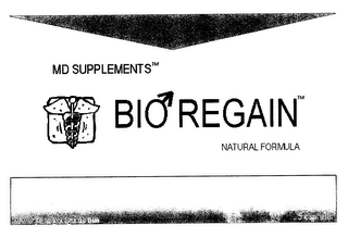 MD SUPPLEMENTS BIO REGAIN NATURAL FORMULA logo