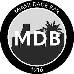 MDB MIAMI-DADE BAR 1916 logo