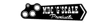MDC 'G' SCALE PRODUCTS logo