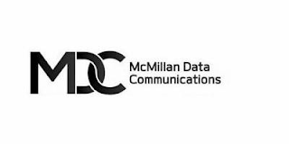 MDC MCMILLAN DATA COMMUNICATIONS logo
