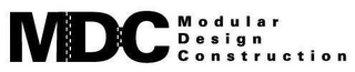 MDC MODULAR DESIGN CONSTRUCTION logo