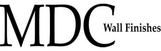 MDC WALL FINISHES logo