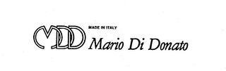 MDD MARIO DI DONATO MADE IN ITALY logo