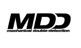MDD MECHANICAL DOUBLE-DETECTION logo