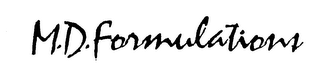M.D.FORMULATIONS logo