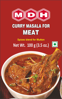 MDH CURRY MASALA FOR MEAT SPICES BLEND FOR MUTTON NET WT. 100 G (3.5 OZ.) logo
