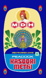 MDH DRIED FENUGREEK LEAVES PEACOCK KASOORI METHI logo