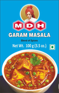 MDH GARAM MASALA BLEND OF SPICES NET WT. 100 G (3.5 OZ.) logo