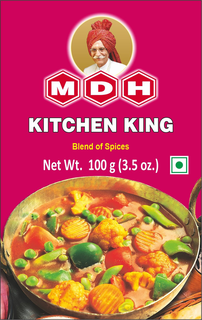 MDH KITCHEN KING BLEND OF SPICES NET WT. 100 G (3.5 OZ.) logo