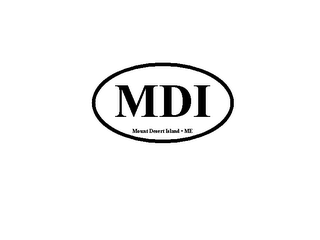 MDI MOUNT DESERT ISLAND ME logo