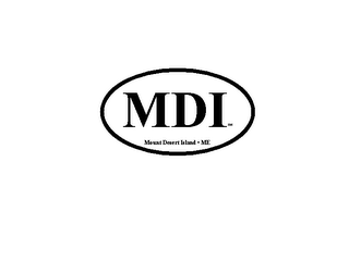 MDI MOUNT DESERT ISLAND, ME logo