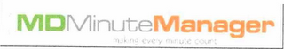 MDMINUTEMANAGER MAKING EVERY MINUTE COUNT logo