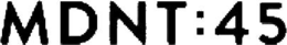 MDNT:45 logo
