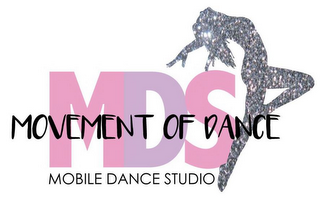 MDS MOVEMENT OF DANCE MOBILE DANCE STUDIO logo