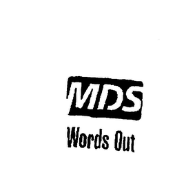 MDS WORDS OUT logo
