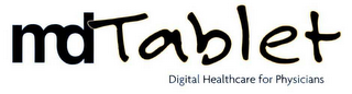 MDTABLET DIGITAL HEALTHCARE FOR PHYSICIANS logo