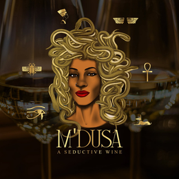 M'DUSA A SEDUCTIVE WINE logo