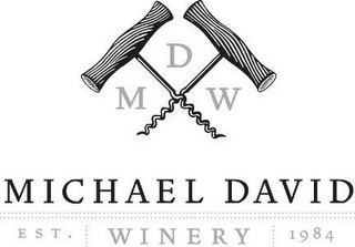 MDW MICHAEL DAVID WINERY EST. 1984 logo