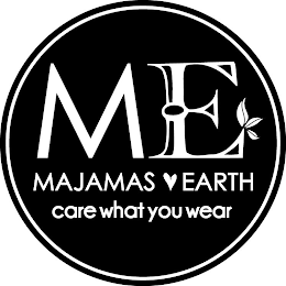 ME MAJAMAS EARTH CARE WHAT YOU WEAR logo