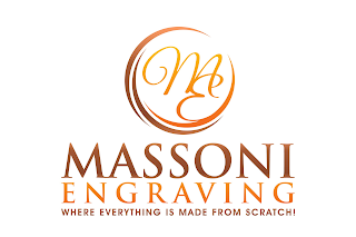 ME MASSONI ENGRAVING WHERE EVERYTHING IS MADE FROM SCRATCH! logo