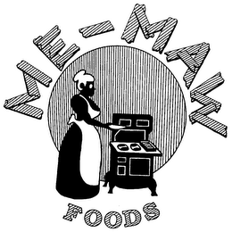 ME-MAW FOODS "THE TASTE THAT TAKES YOU HOME." logo