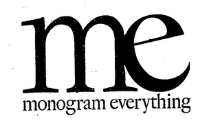 ME MONOGRAM EVERYTHING logo
