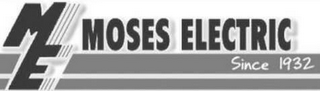 ME MOSES ELECTRIC SINCE 1932 logo