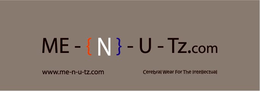 ME- {N}-U-TZ.COM CEREBRAL WEAR FOR THE INTELLECTUAL logo