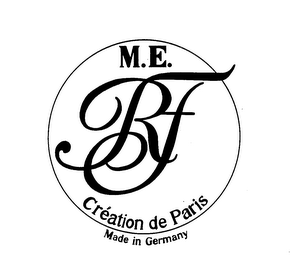 M.E. RF CREATION DE PARIS logo