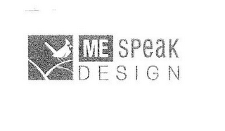 ME SPEAK DESIGN logo
