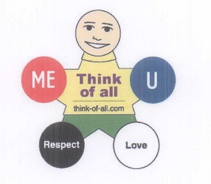 ME U RESPECT LOVE THINK OF ALL THINK-OF-ALL.COM logo