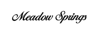 MEADOW SPRINGS logo