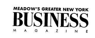 MEADOW'S GREATER NEW YORK BUSINESS MAGAZINE logo