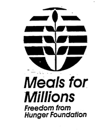 MEALS FOR MILLIONS FREEDOM FROM HUNGER FOUNDATION logo