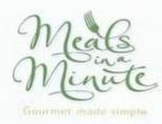 MEALS IN A MINUTE GOURMET MADE SIMPLE logo