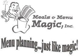 MEALS & MENU MAGIC, INC. MENU PLANNING...JUST LIKE MAGIC! logo